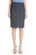 Women's St. John Collection Twinkle Texture Knit Skirt - Blue