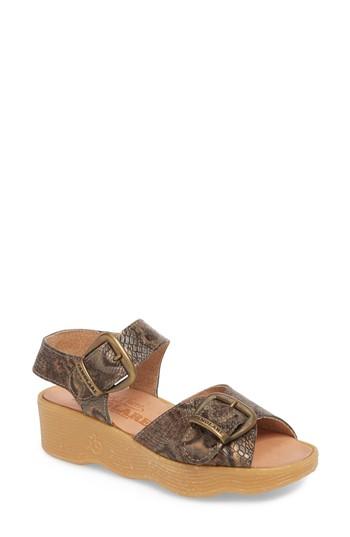 Women's Famolare Double Play Platform Sandal M - Brown