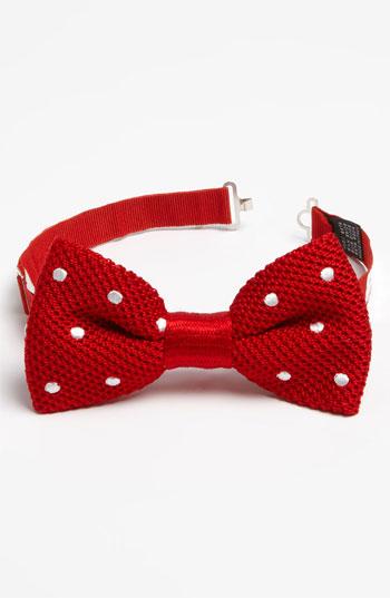 Gitman Knit Silk Bow Tie (online Only) Red