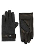 Men's Nordstrom Men's Shop Herringbone Gloves - Grey