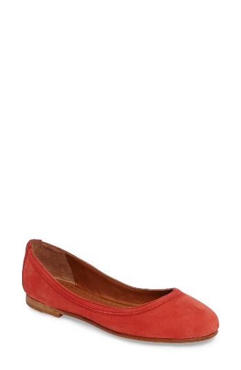 Women's Frye Carson Ballet Flat M - Brown
