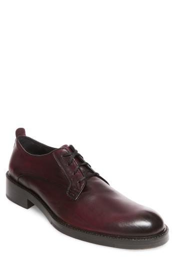 Men's Steve Madden X Gq Nelson Plain Toe Derby M - Burgundy