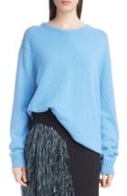 Women's Dries Van Noten Geo Jacquard Merino Wool Blend Sweater