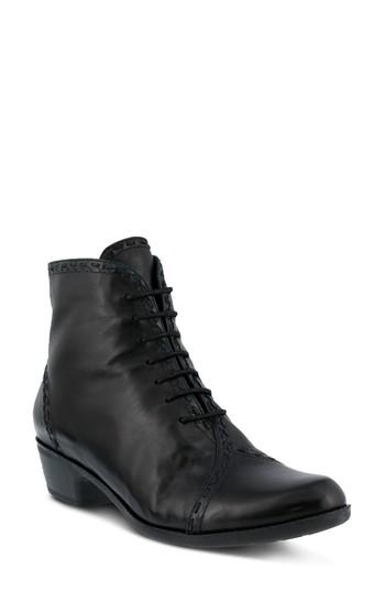 Women's Spring Step Jaru Lace-up Bootie .5-6us / 36eu - Black