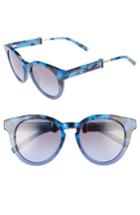 Women's Marc Jacobs 50mm Round Sunglasses - Blue Havana