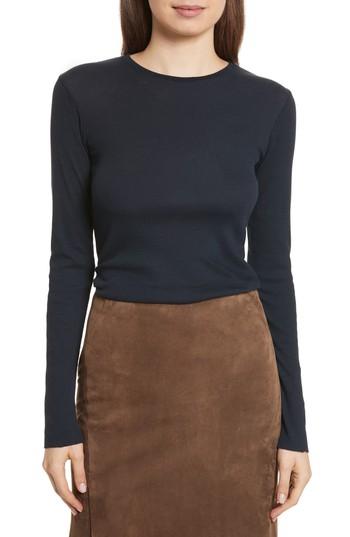 Women's Vince Long-sleeve Rib Tee - Blue