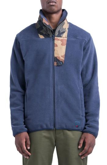 Men's Herschel Supply Co. Fleece Zip-up - Blue