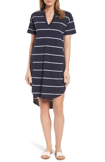 Women's Press Stripe T-shirt Dress - Blue