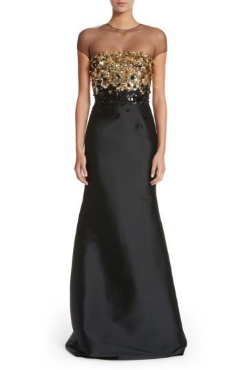 Women's Sachin & Babi Noir Embellished Mermaid Gown - Black