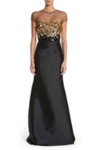 Women's Sachin & Babi Noir Embellished Mermaid Gown - Black
