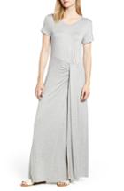 Women's Caslon Front Gathered Maxi Dress - Grey