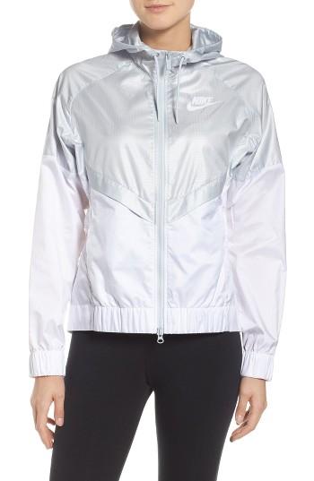 Women's Nike 'windrunner' Hooded Windbreaker Jacket - Black