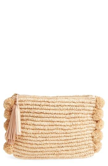 Loeffler Randall Straw Tassel Pouch - White