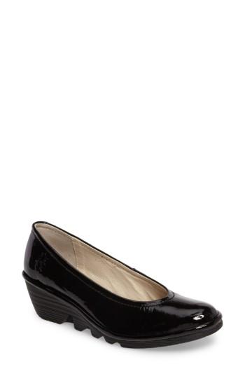 Women's Fly London Mid Wedge Pump -9.5us / 40eu - Black