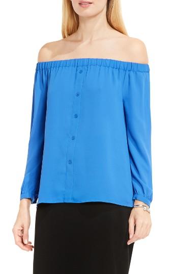 Women's Vince Camuto Off The Shoulder Blouse - Blue