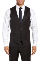 Men's Boss Wilson Cyl Trim Fit Vest R - Black