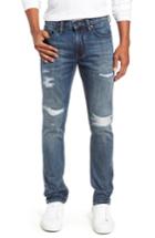 Men's Blanknyc Wooster Slim Fit Distressed Selvedge Jeans - Blue