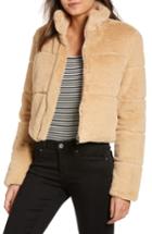 Women's Tiger Mist Bridget Faux Fur Puffer Jacket - Beige