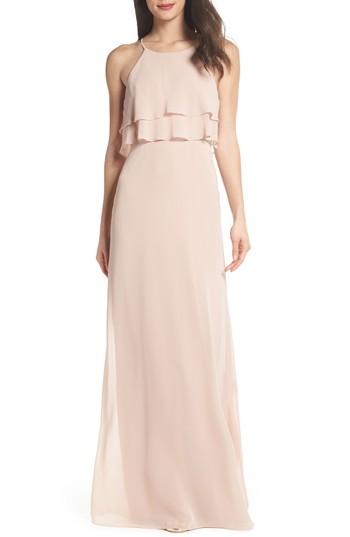 Women's Jenny Yoo Charlie Ruffle Chiffon Gown