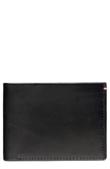Men's Jack Mason Core Leather Wallet - Black