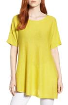 Women's Eileen Fisher Organic Linen Knit Top - Yellow