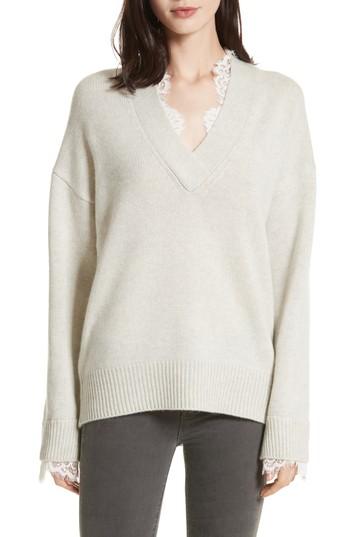 Women's Brochu Walker Kali Lace Looker Sweater - Beige