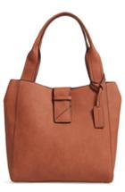 Sole Society Valah Faux Leather Tote - Beige