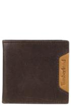 Men's Timberland Cloudy Leather Wallet - Brown