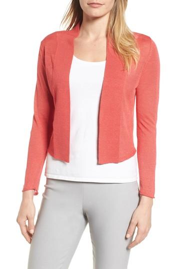 Women's Nic + Zoe Daybreak Open Front Cardigan - Red