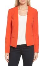 Women's Halogen Open Front Jacket - Orange