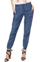 Women's Sanctuary Chambray Jogger Pants - Blue