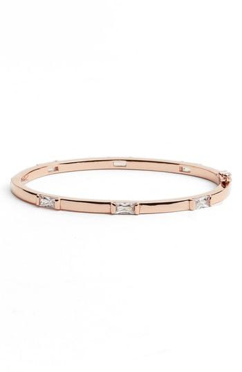 Women's Vince Camuto Step Cut Crystal Horizontal Station Bracelet