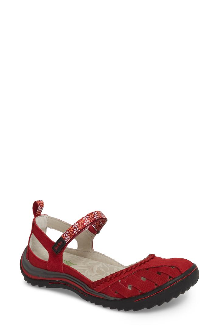 Women's Jambu Apple Blossom Sporty Mary Jane .5 M - Red