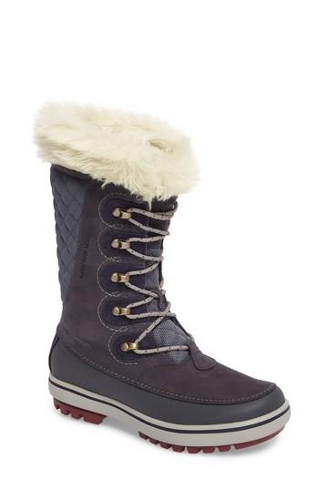 Women's Helly Hansen 'garibaldi' Waterproof Snow Boot .5 M - Blue