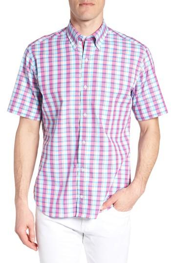 Men's Tailorbyrd Loch Regular Fit Sport Shirt - Blue/green