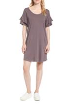 Women's Current/elliott The Ruffle Roadie T-shirt Dress - Blue