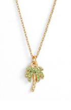 Women's Kate Spade New York California Dreaming Pave Palm Pendant Necklace