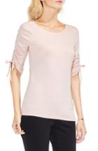 Women's Vince Camuto Ruched Elbow Sleeve Top - Pink