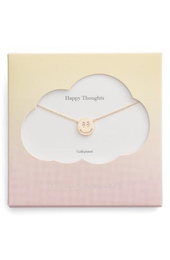Women's Estella Bartlett Happy Thoughts Grin Emoticon Necklace