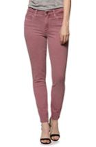Women's Paige Hoxton High Waist Ankle Ultra Skinny Jeans - Pink