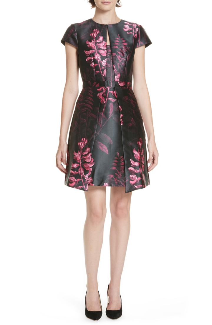 Women's Ted Baker London Jebby Splendor Jacquard Fit & Flare Dress