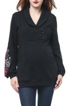 Women's Kimi And Kai Nellie Shawl Collar Maternity Top