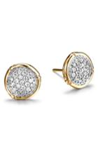 Women's John Hardy Bamboo Diamond & 18k Gold Stud Earrings
