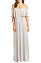 Women's Show Me Your Mumu Caitlin Ruffle Maxi Dress, Size - Grey