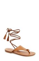 Women's Soludos Wraparound Flat Sandal M - Brown