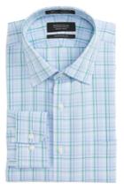 Men's Nordstrom Men's Shop Smartcare(tm) Traditional Fit Plaid Dress Shirt .5 32/33 - Green