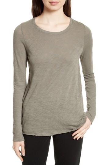 Women's Atm Anthony Thomas Melillo Destroyed Wash Cotton Tee - Green