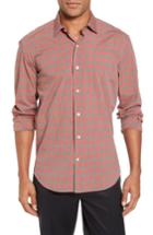 Men's Culturata Slim Fit Check Sport Shirt - Red