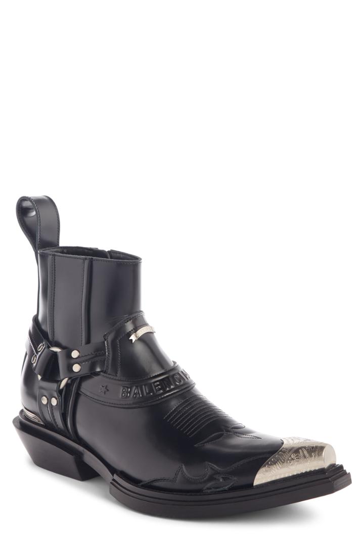 Men's Balenciaga Santiago Harness Boot Us / 40eu - Black