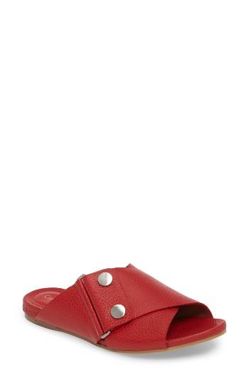 Women's Calvin Klein Pamice Cross Strap Sandal M - Red